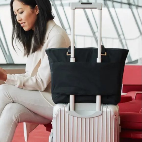 Lo & Sons Seville Prima Tote 13" Black/Gold/Grey - Picture 16 of 16